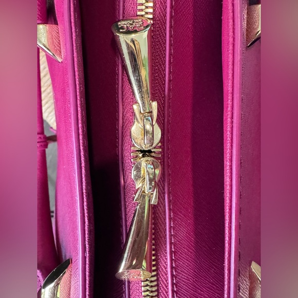 Zac Posen Saffiano Hot Pink Eartha satchel EUC - Picture 16 of 17